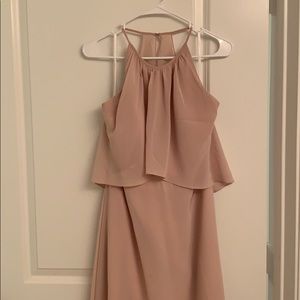 Jasmine bride halter bridesmaids dress